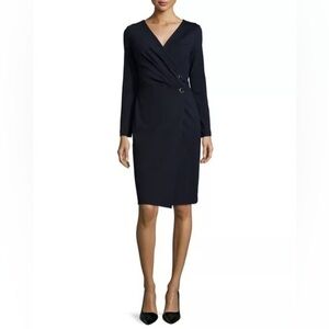Escada Long-Sleeve Wrap Dondi Dress size 36 (6)